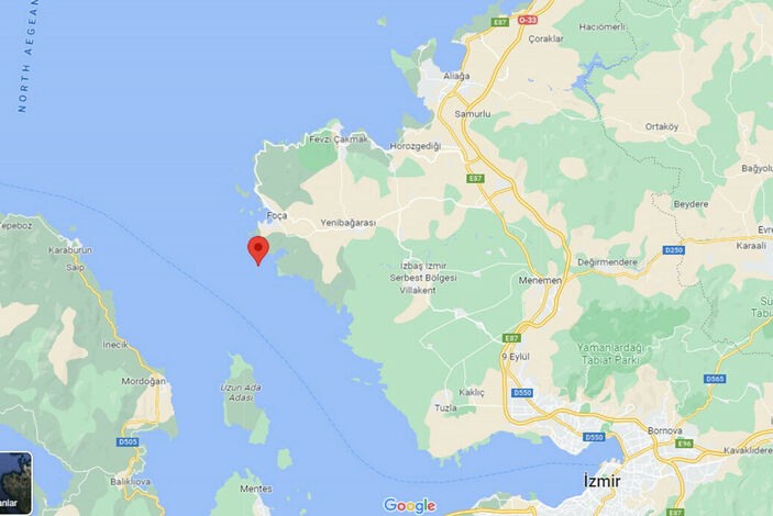 İzmir Körfezi'nde 4.1 büyüklüğünde deprem #1