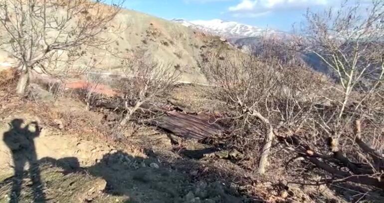 Malatyada yaşanan heyelan, bir mezrayı yuttu