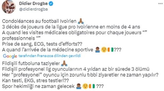Maç sırasında kalp krizi geçiren genç futbolcudan acı haber! Drogba yetkililere isyan etti