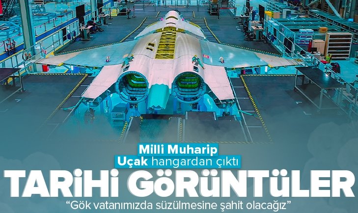 İşte Milli Muharip uçaktan ilk görüntüler...